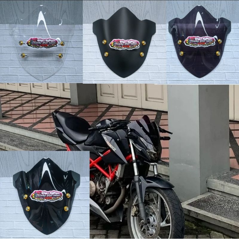 VISOR CB 150 R SE CB 150 NEW MODEL TERBARU WINDSHIELD CB 150R NEW PLUS BAUT VARIASI