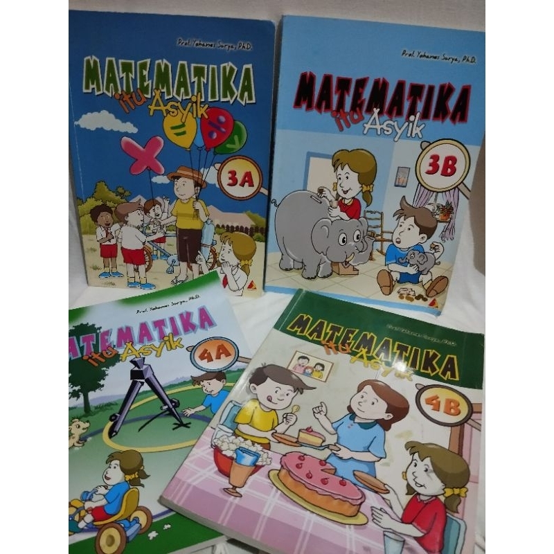 matematika itu asyik. Harga per paket (isi 2 buku). Prof Yohanes Surya. Buku ori seken