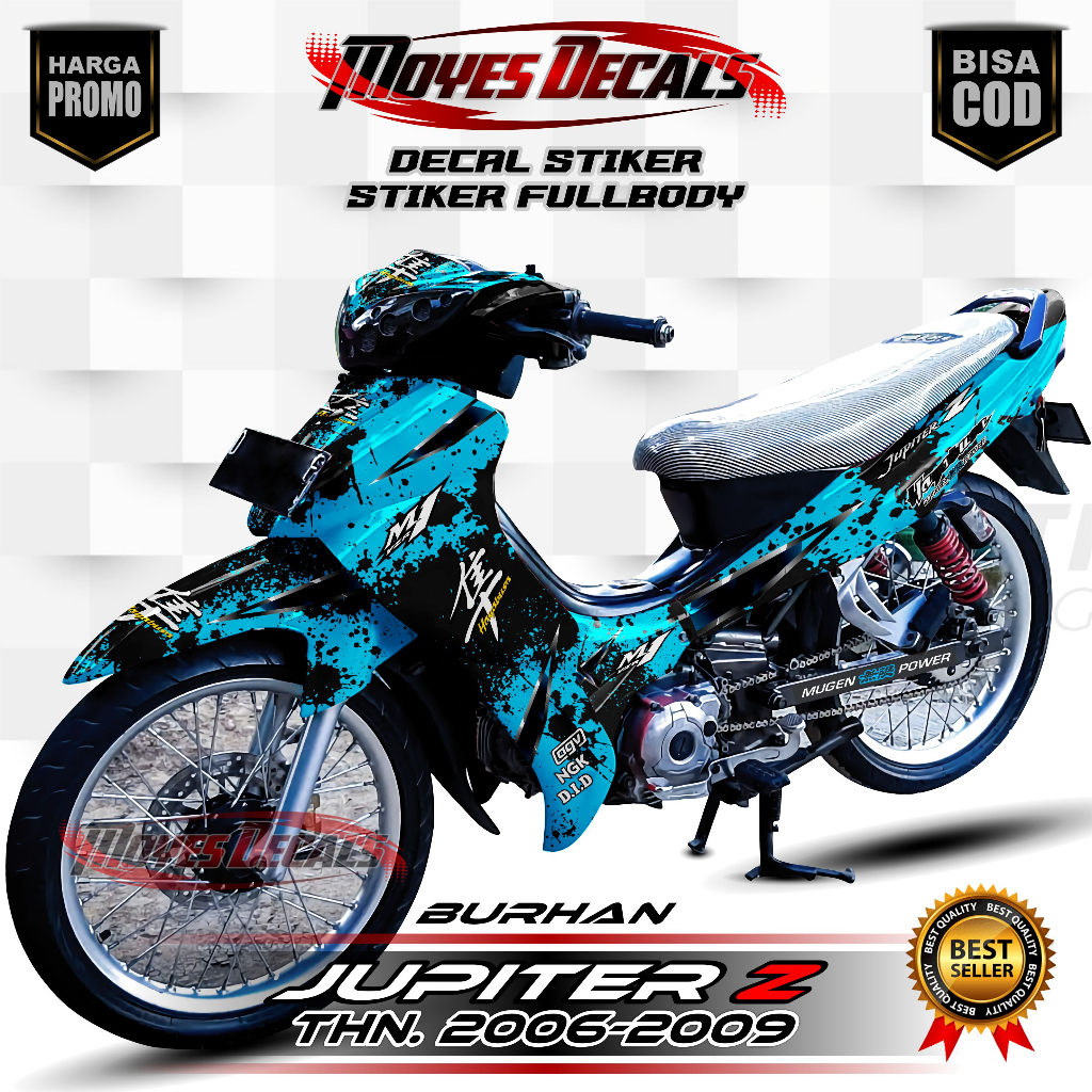 Decal Jupiter Z Burhan Full Body Stiker Jupiter Z Burhan Full Body Striping Jupiter Z Burhan Variasi