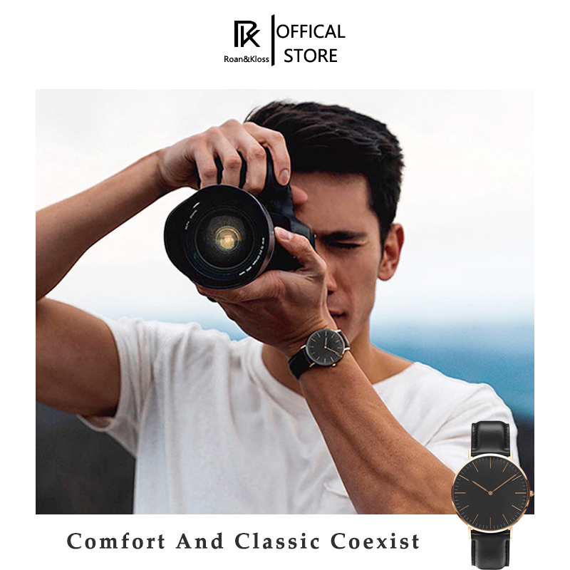 【✔Penjualan Terbaik】100%Ori Jam Tangan Pria Jam Tangan Wanita  Jam Tangan Kulit Premiun Diameter  +Free Box Baterai |Jam tangan Fashion Pria/Jam Tangan Pasangan-5