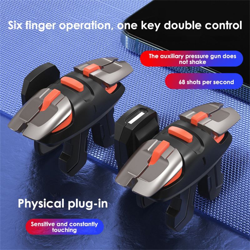 Trigger Joystick Gamepad R1L1 R2L2 Android IOS Pressure Gun Responsif Pubg Mobile