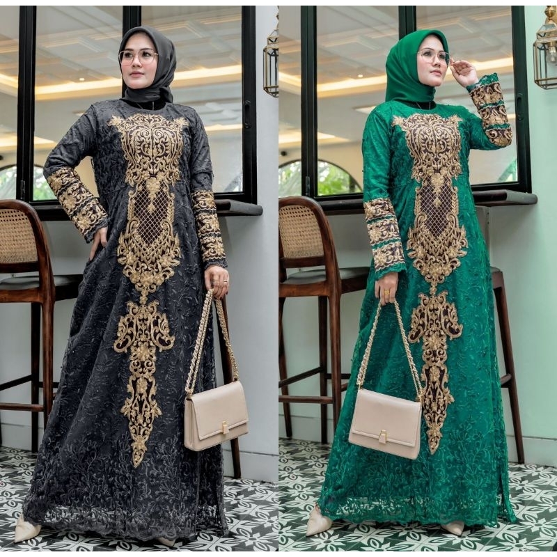 malikhasaikha14 / gamis modern putri selendang / gamis pelangijaya / gamis pesta / gamis terbaru / g