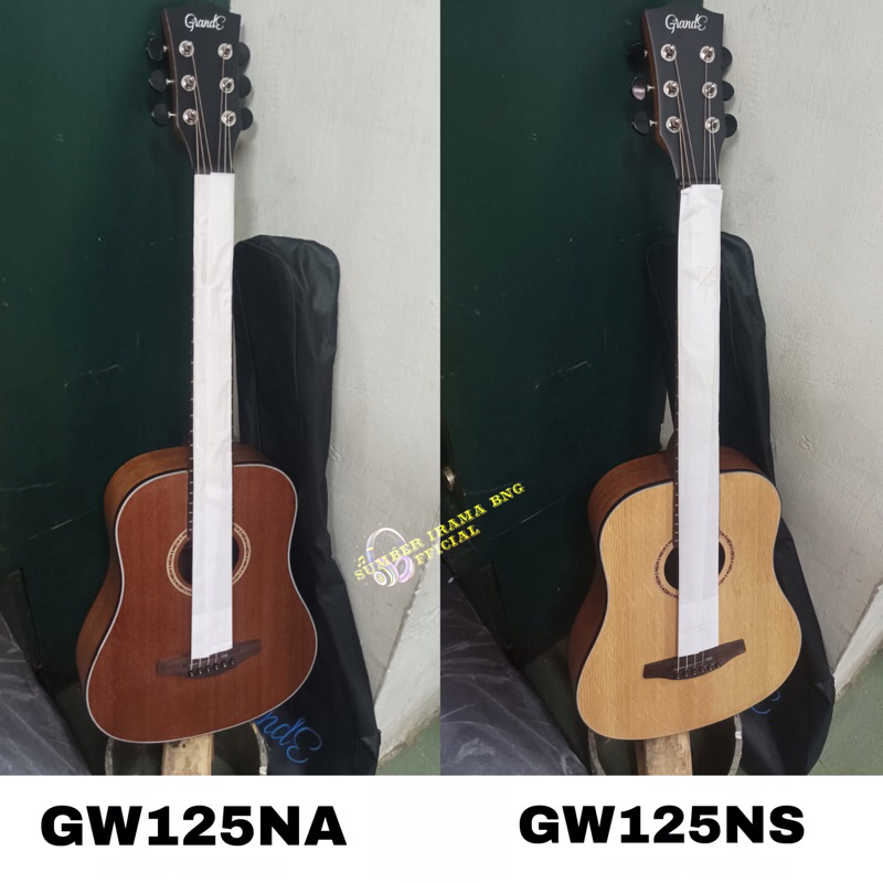 GITAR AKUSTIK GRANDE GW125 plus TAS - GITAR GRANDE 3/4 GITAR TRAVEL