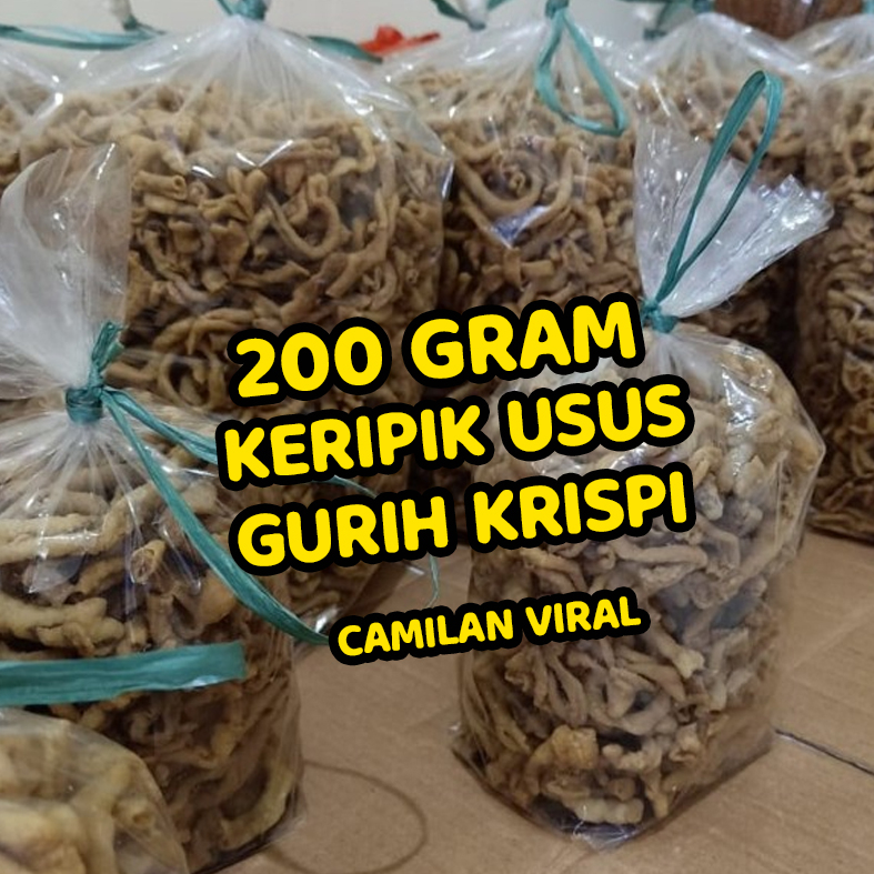 

Keirpik Usus 200 Gram - Keripik Usus Ayam 200 Gram - Keripik Usus Gurih Original
