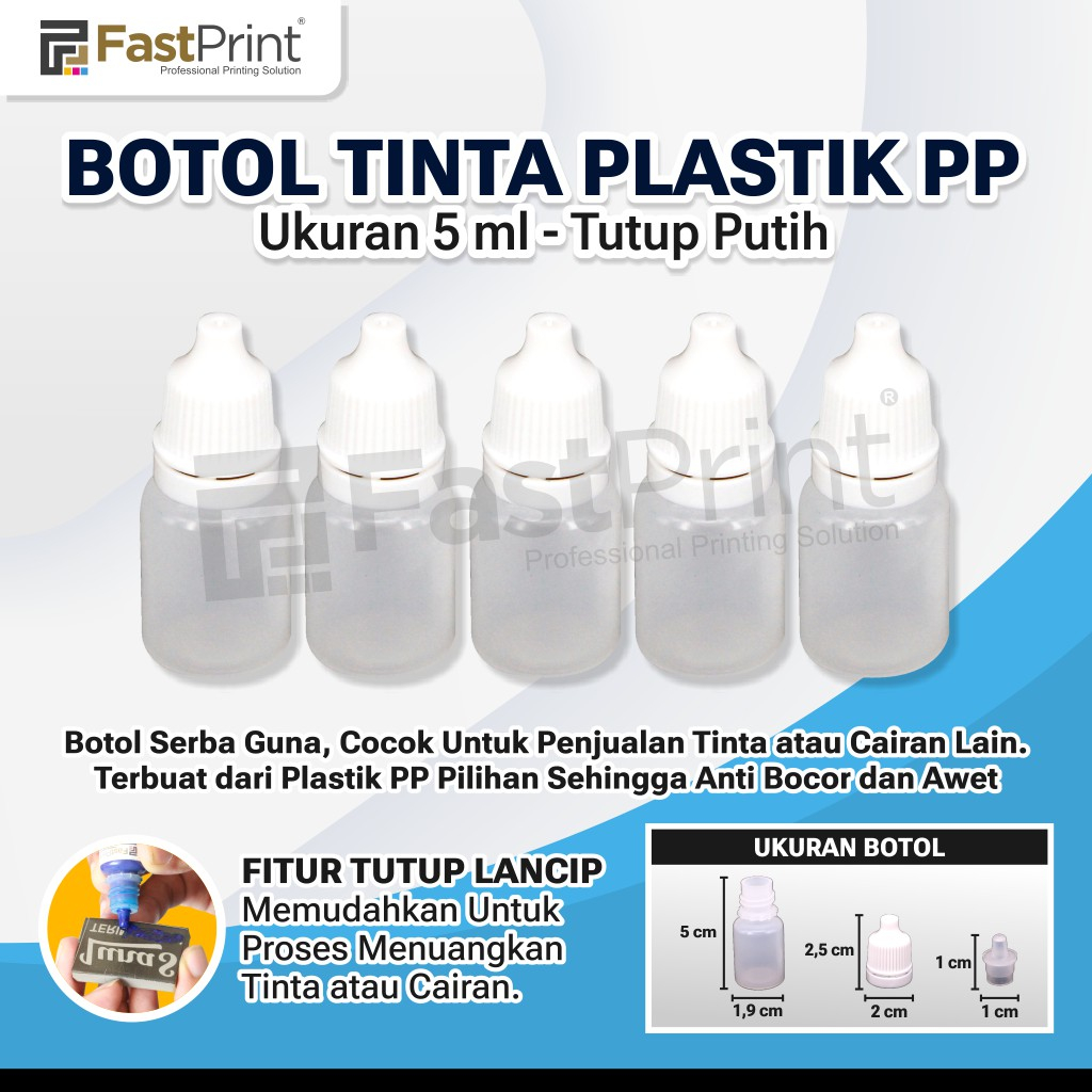 

Botol Tinta Plastik Kosong Stempel 5ML