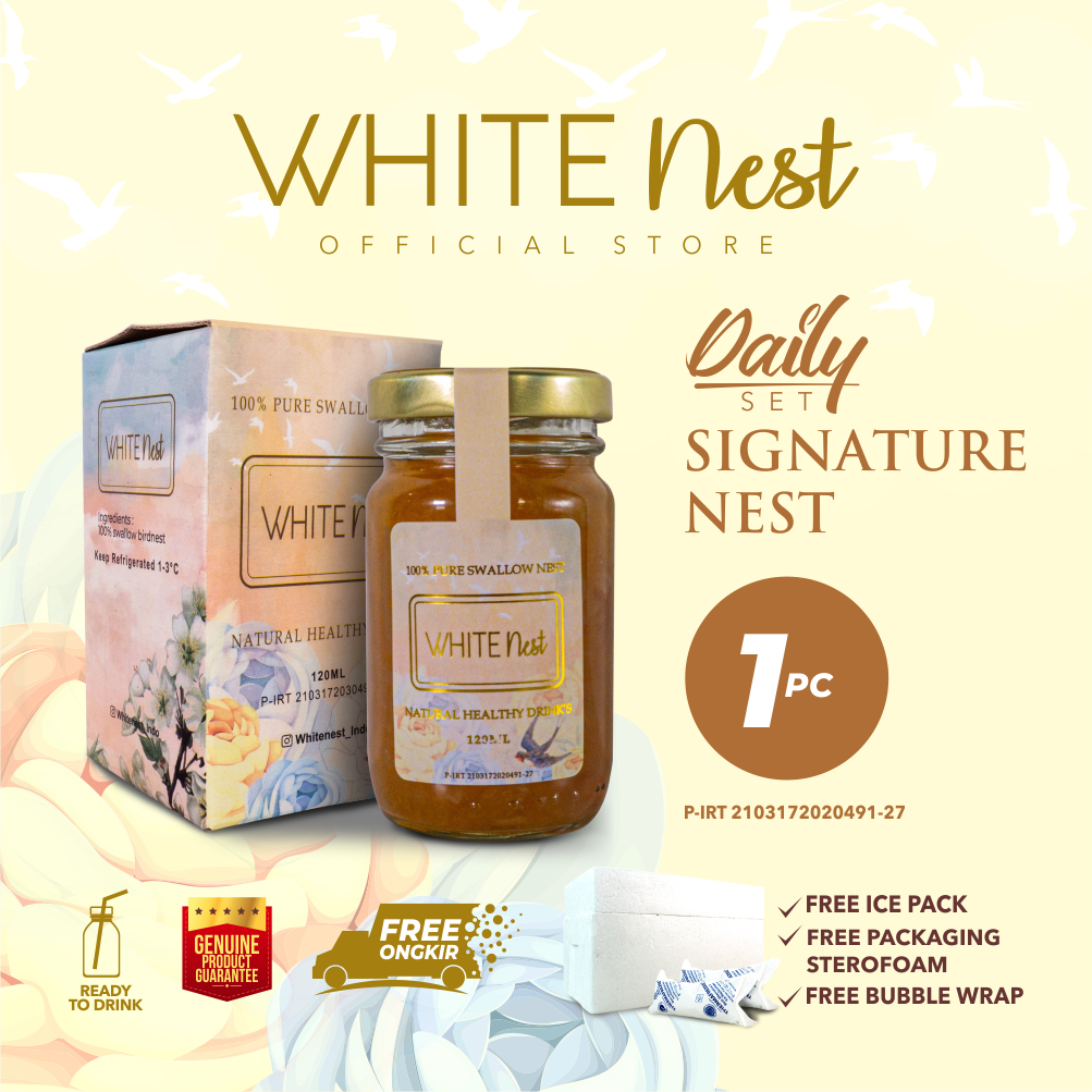 

Whitenest Minuman Sarang Burung Walet Birdnest - Ready To Drink 1pcs - Daily Set Signature Nest 100% Pure