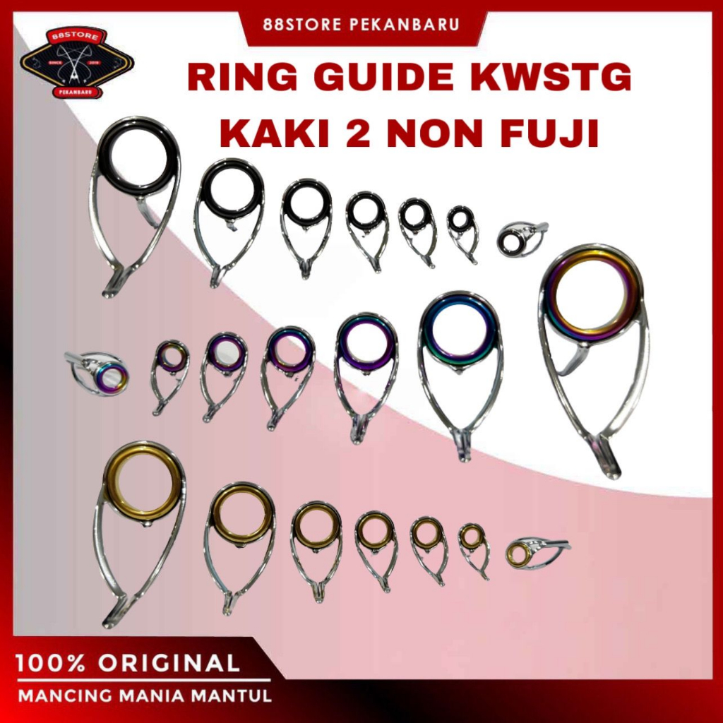 88storepekanbaru ring guide joran kwstg kaki 2 non fuji / casting medium