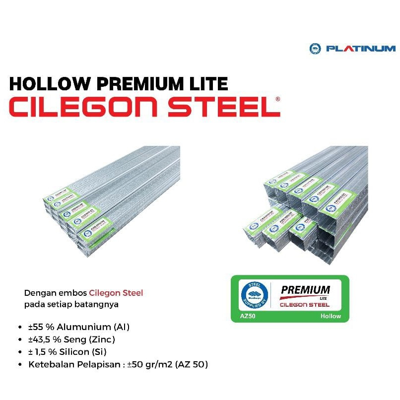HOLLO PARTISI / HOLLO PLAFON PREMIUM LITE CILEGON STEEL 18X38X0,35mm