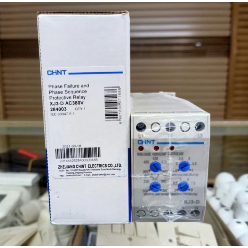 PFR / Phase Failure Relay Phase Sequence Protector Relay XJ3-D Chint