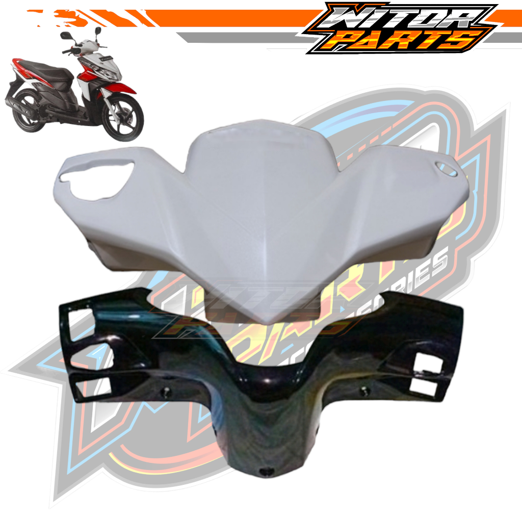 Batok Depan Belakang Vario Techno 110 Karbu Lama Putih / Batok Kepala Depan Belakang Vario Techno 11