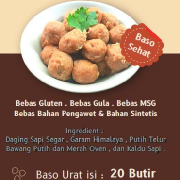 

Baso Sapi Urat isi 20 butir