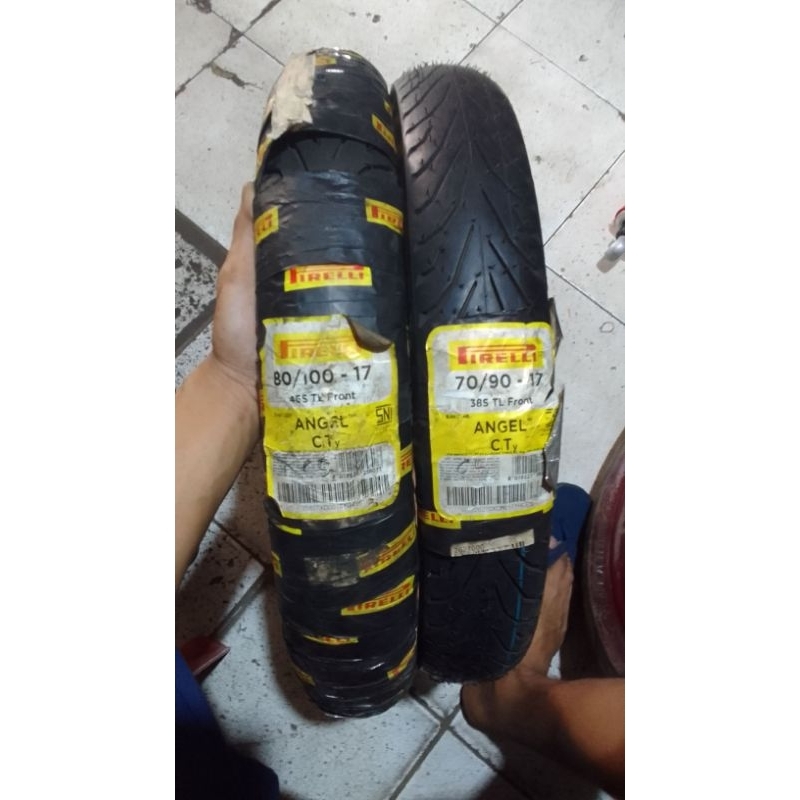 pirelli angel city 70/90-17 & 80/100-17 new for supra revo jupiter