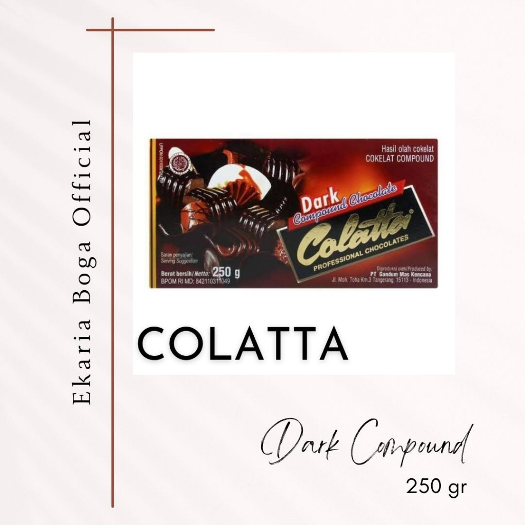 

COKELAT | COKLAT BATANG / BLOK / KEMASAN | COLATTA COMPOUND | COLATTA 250GR