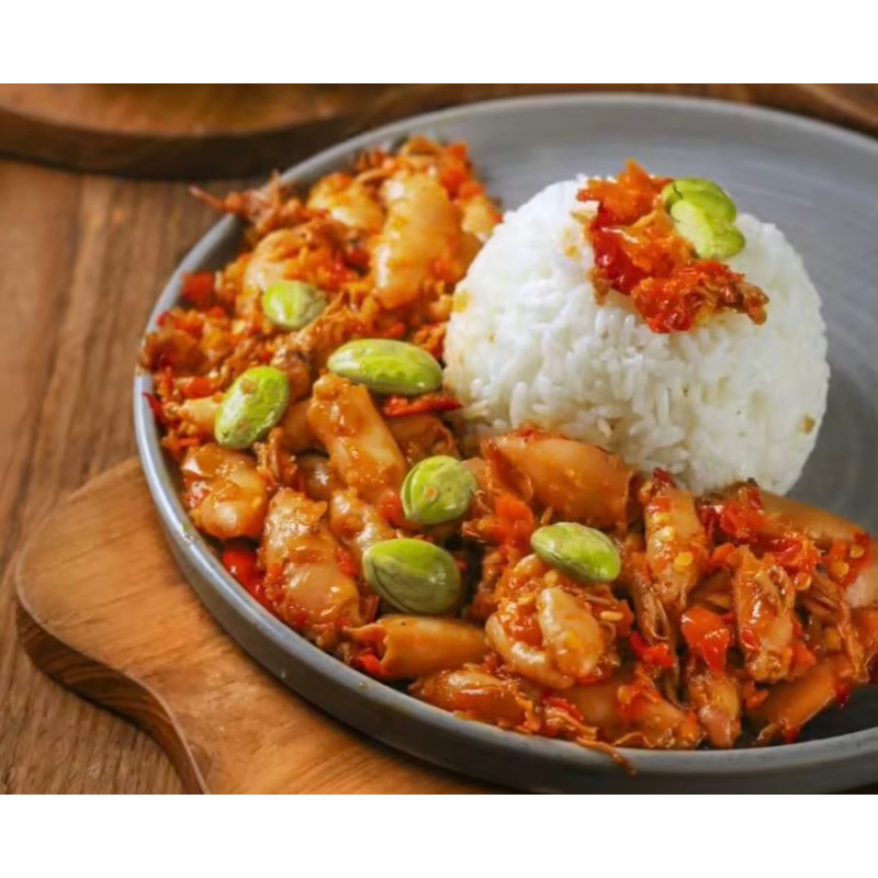 

Sindi’s Food - Sambal Cumi Original 120 Gr/ Sambal cumi pete Siap Santap