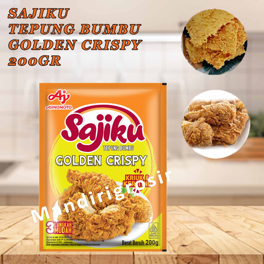 

Tepung Bumbu * Sajiku Ajinomoto * Golden Crispy * 200gr