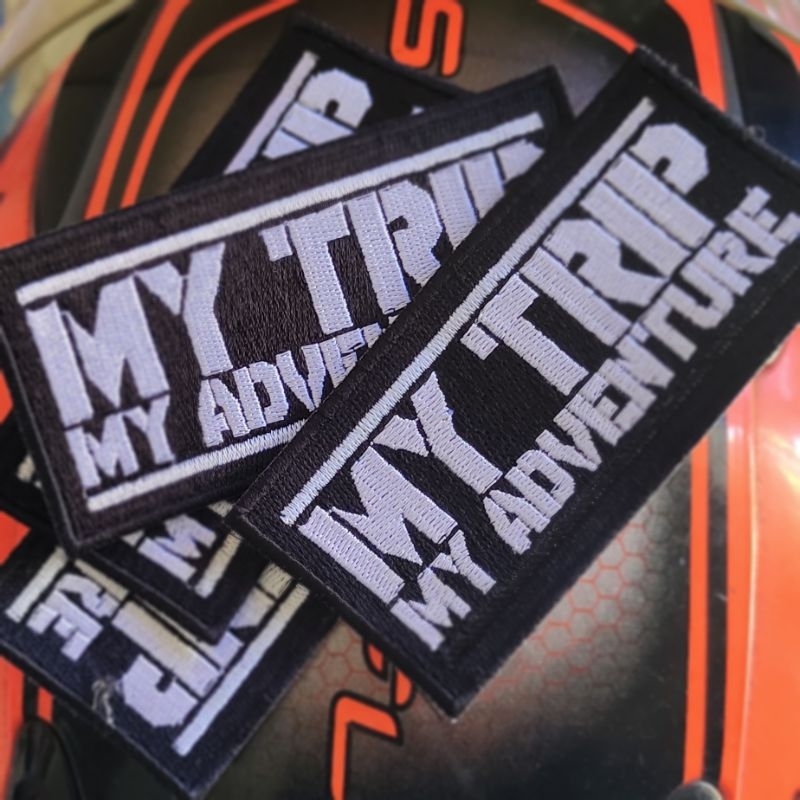 Patch Patches Emblem Badge Bet Logo Atribut Bordir Embroider Komputer My Trip My Adventure 4x10 cm T