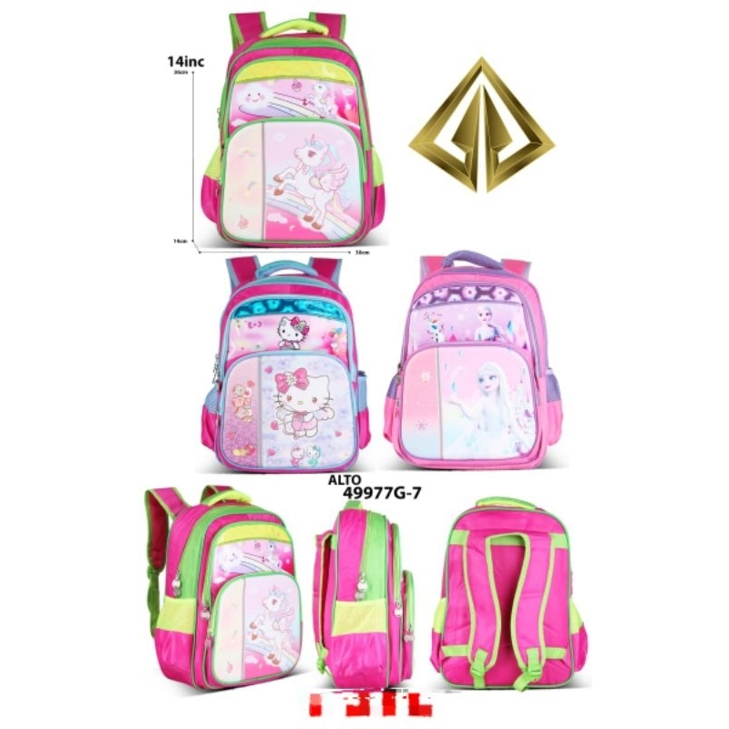 Tas Ransel Backpack Sekolah Anak Cewe SD Import By Alto