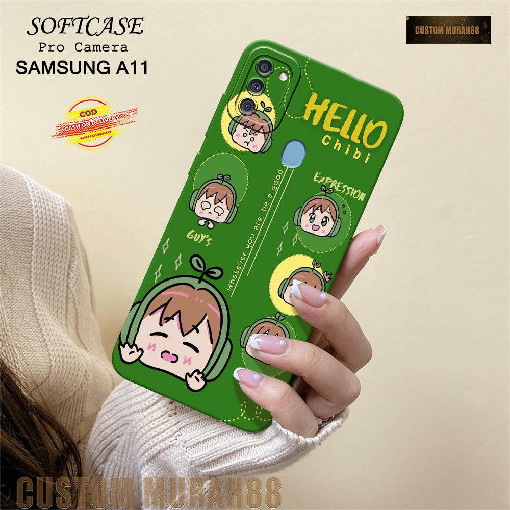 Case Samsung A11 Terbaru - Fashion Case KARTUN  - Casing Hp Samsung A11- Softcase Pro Camera Samsung