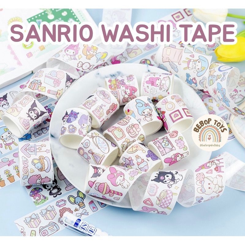 

SANRIO WASHI TAPE ISOLASI SOLATIP MELODY CINNAMOROLL HELLO KITTY SOLATIP SELOTAPE