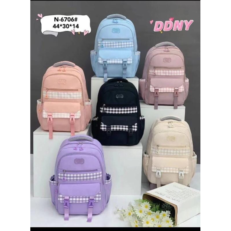 Chibao Factory - Tas Ransel t’ faustine Laptop Backpack Korea Import Wanita