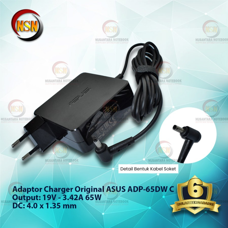 Adaptor Charger Laptop Asus Zenbook 13 UX333FN UX333FA UX333F 65 Watt