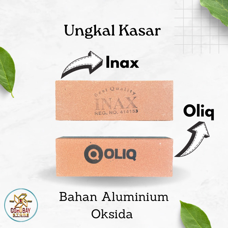 Batu Asah Pisau Kasar Ungkal Beji Bahan Aluminium Oksida