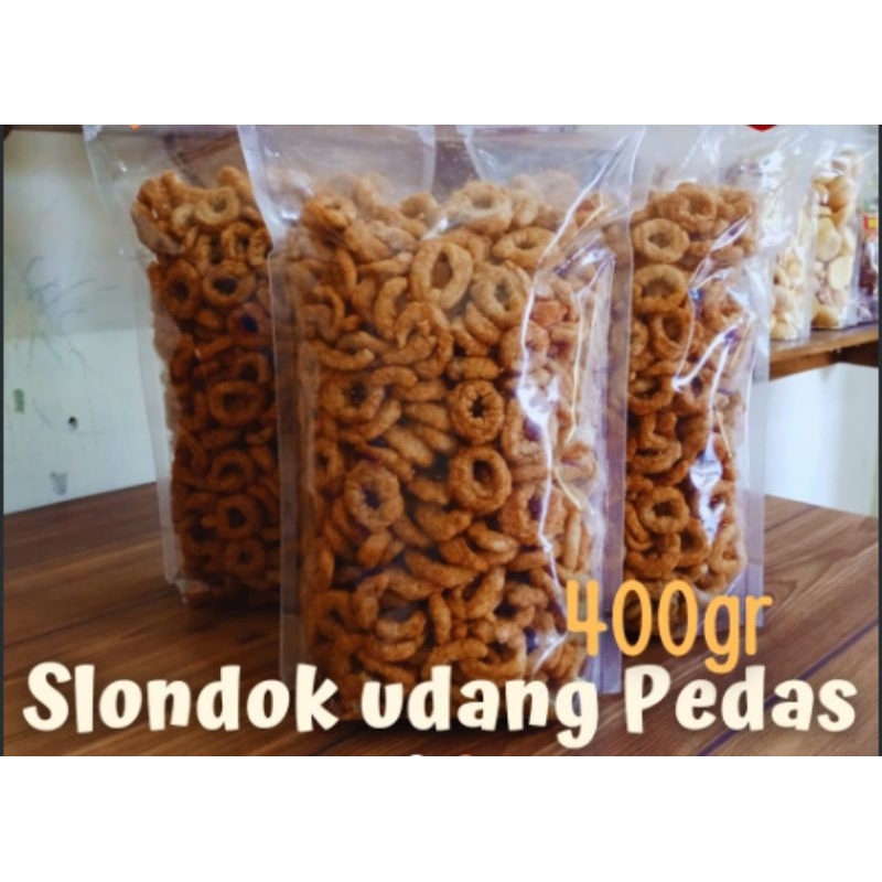 

Snack Camilan gurih londok Udang Pedas