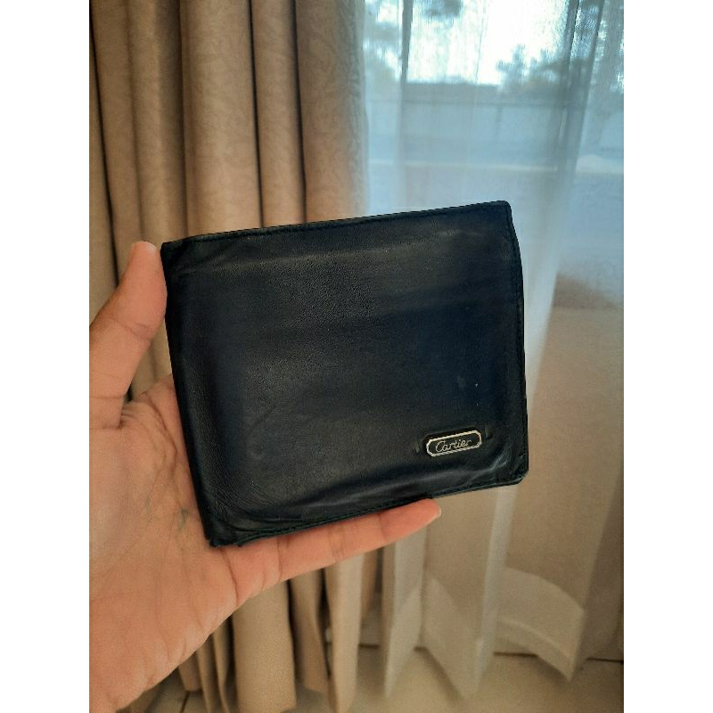 Cartier dompet lipat prelobed / Preloved Dompet pria / Dompet cartier