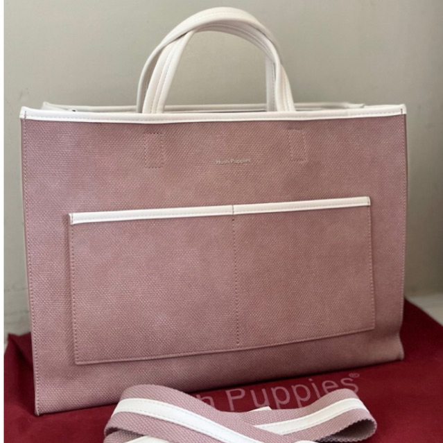 Preloved Hush Puppies bag Duffy Handheld L (tas murah kuliah / kantor / sekolah / ngemall) 100% ORIG