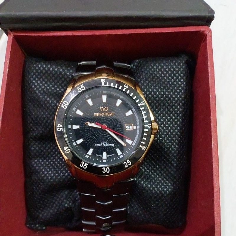 jam tangan original mirage mulus preloved second bekas