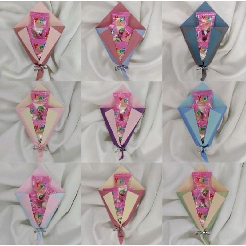

[7 PCS BUKET MINI] Mini Gift Bucket Yupi // Bouquet Snack