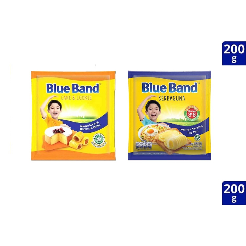 

BLUE BAND MARGARINE SERBAGUNA CAKE & COOKIE PACK 200GR