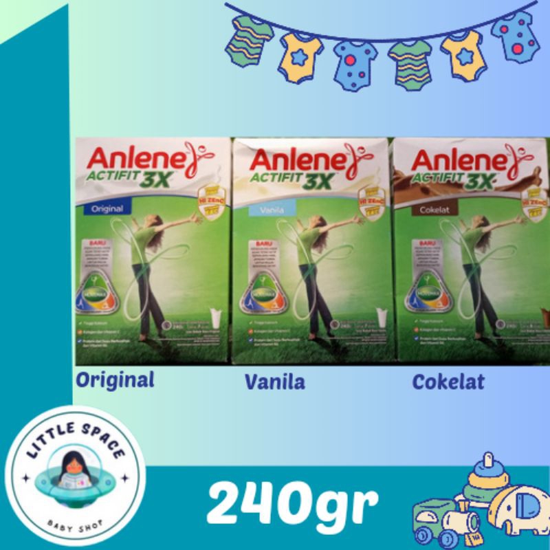 

ANLENE Actifit 240gr Cokelat | Plain | Vanila