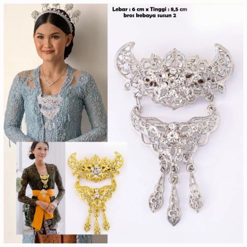 Bros susun 2 bros kebaya jurai mata bros kutubaru bros kebaya anak bros jilbab accesoris