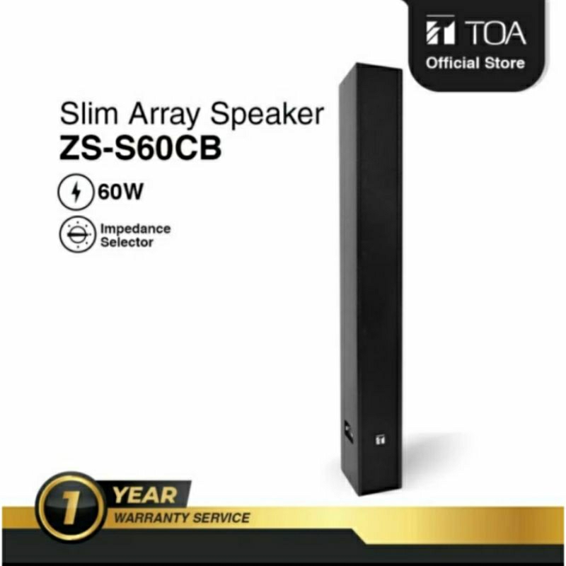 speaker toa zs s60 original speaker slim array 60 watt original toa