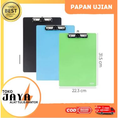 

Papan Ujian Clipboard A4 F4 Alas Ujian Alas Kertas Papan Jalan Bagus Alat Tulis KantorBahan Tebal Paling Murah Gratis Ongkir