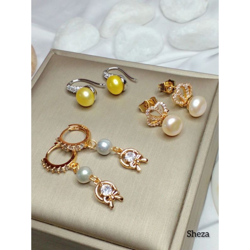 Anting giwang mutiara asli lombok pearl lombok