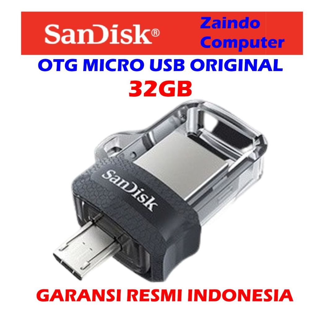 USB FLASDISK OTG SANDISK 32G ORIGINAL, FLASHDISK USB OTG 32GB ORIGINAL