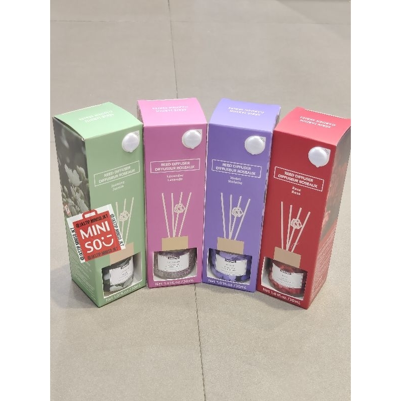 MINISO 🆕 GARDEN Series Reed Diffuser ROSE, VIOLET, LAVENDER, JASMINE (sz.30ml)