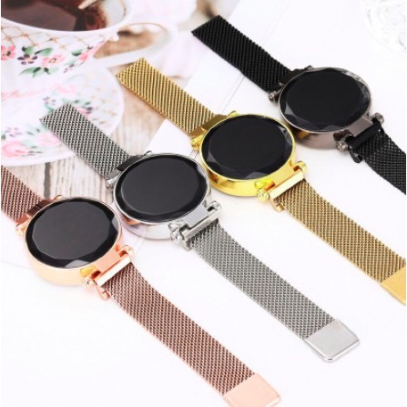 JAM TANGAN WANITA MAGNET LED DIGITAL JAM TANGAN CEWE FASHION