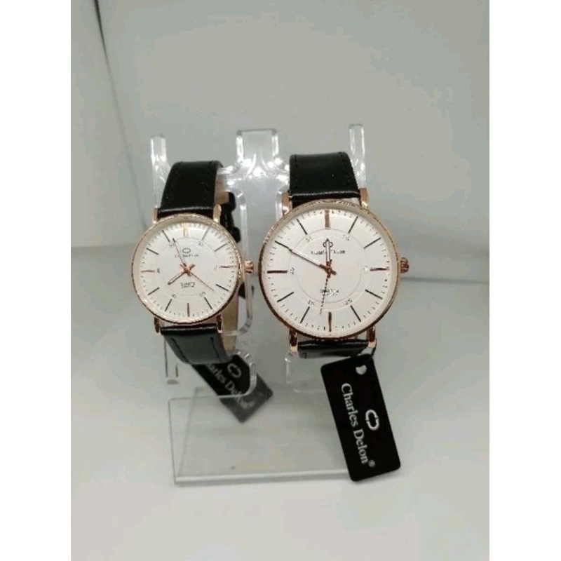 JAM TANGAN CHARLES DELON WANITA COUPLE