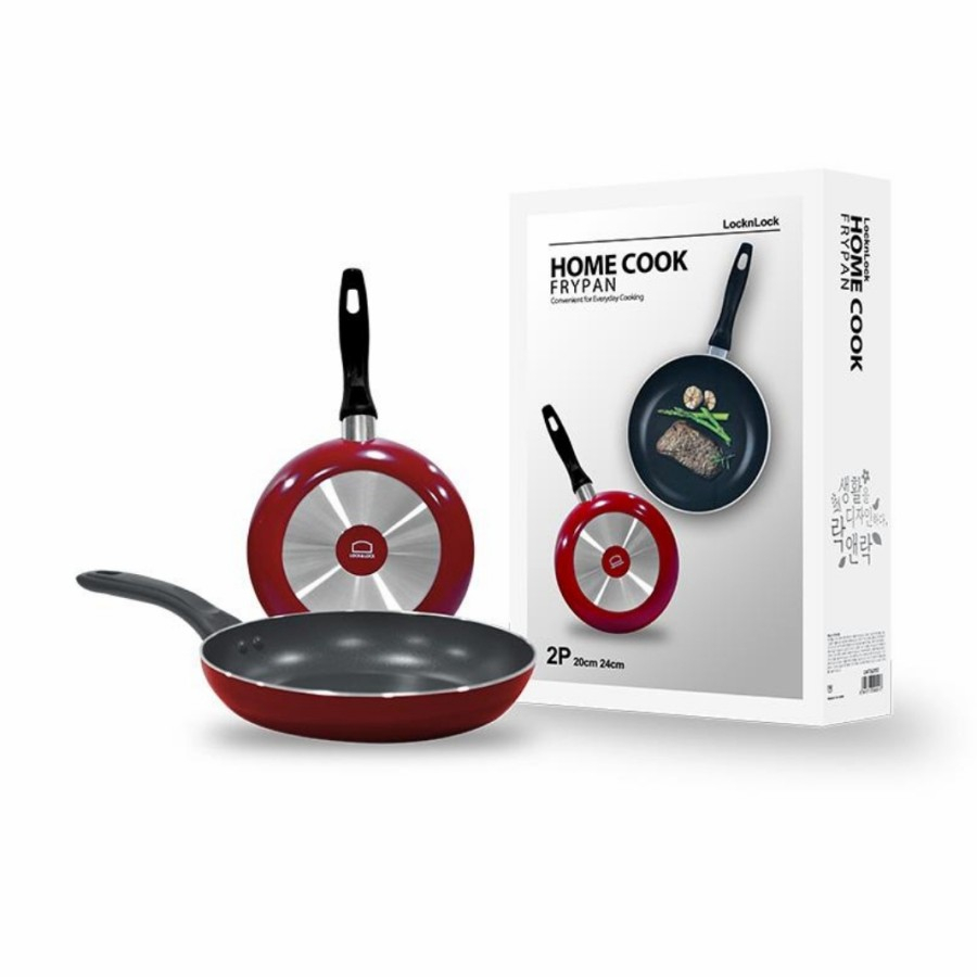Wajan Easy Frying Pan Frypan Lock n Lock 2P 20cm dan 24cm