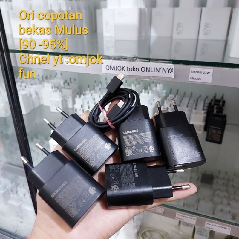 Charger Samsung 25 Watt M14 M23 M34 Copotan Bekas pakai original 100%
