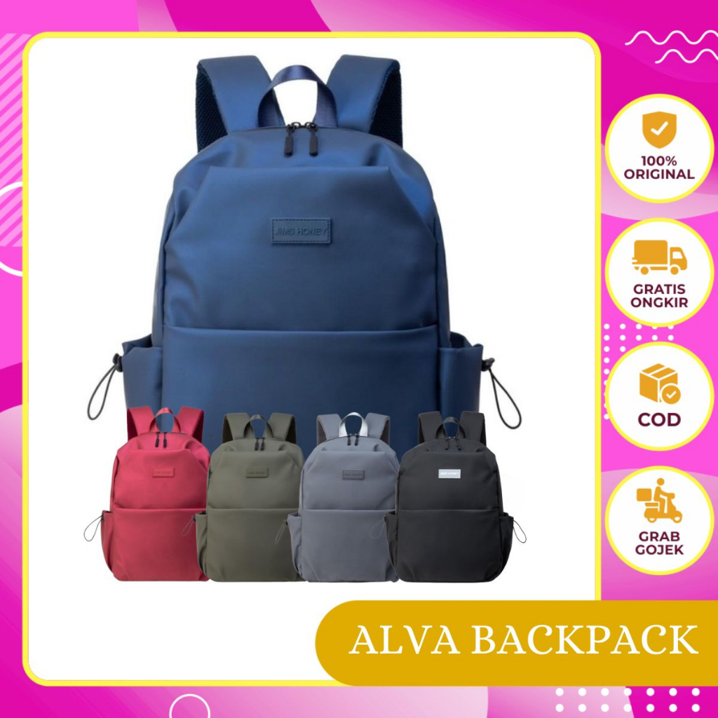 Jims Honey Alva Bag Tas Punggung Backpack Pria Wanita Unisex Terbaru