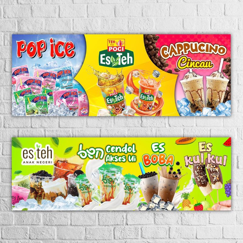 SPANDUK ES TEH POP ICE CAPPUCINO CINCAU