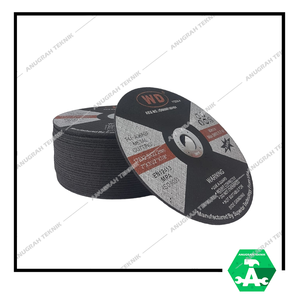 Batu Cutting WD 7" batu potong wd 7inch mata gerinda potong wd 7 inch