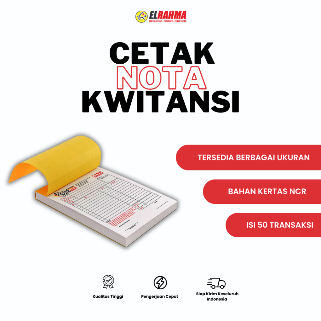 

CETAK NOTA NCR & KWITANSI FREE DESIGN BERBAGAI UKURAN