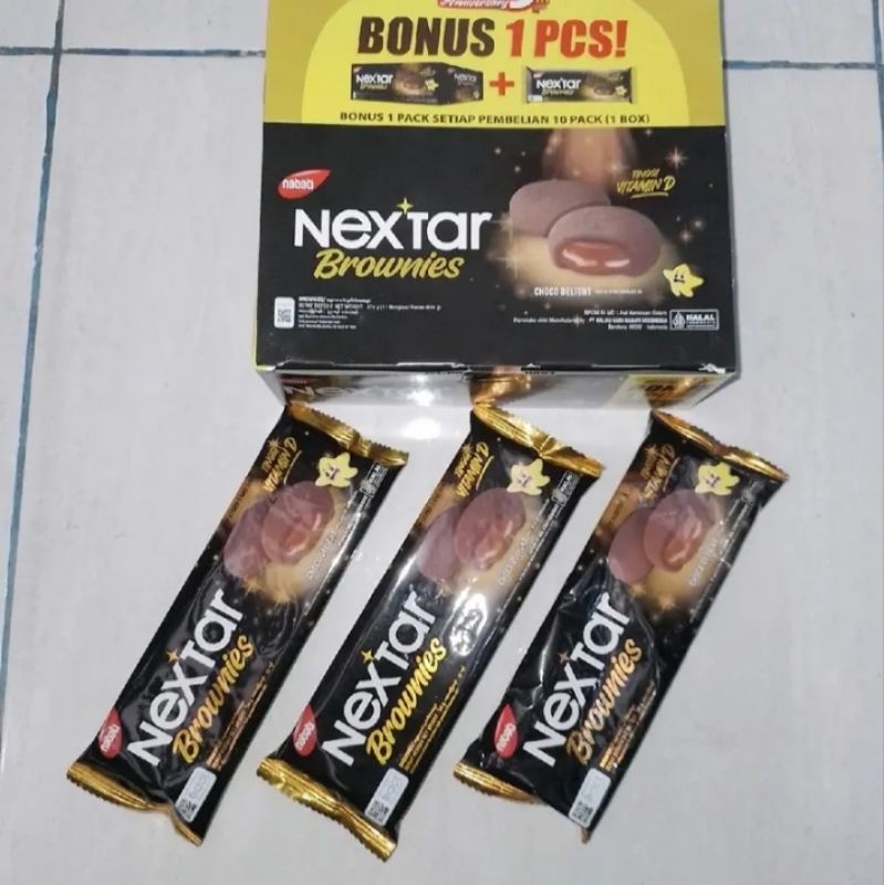 

Nextar brownies 1box isi 10pcs bonus 1pcs