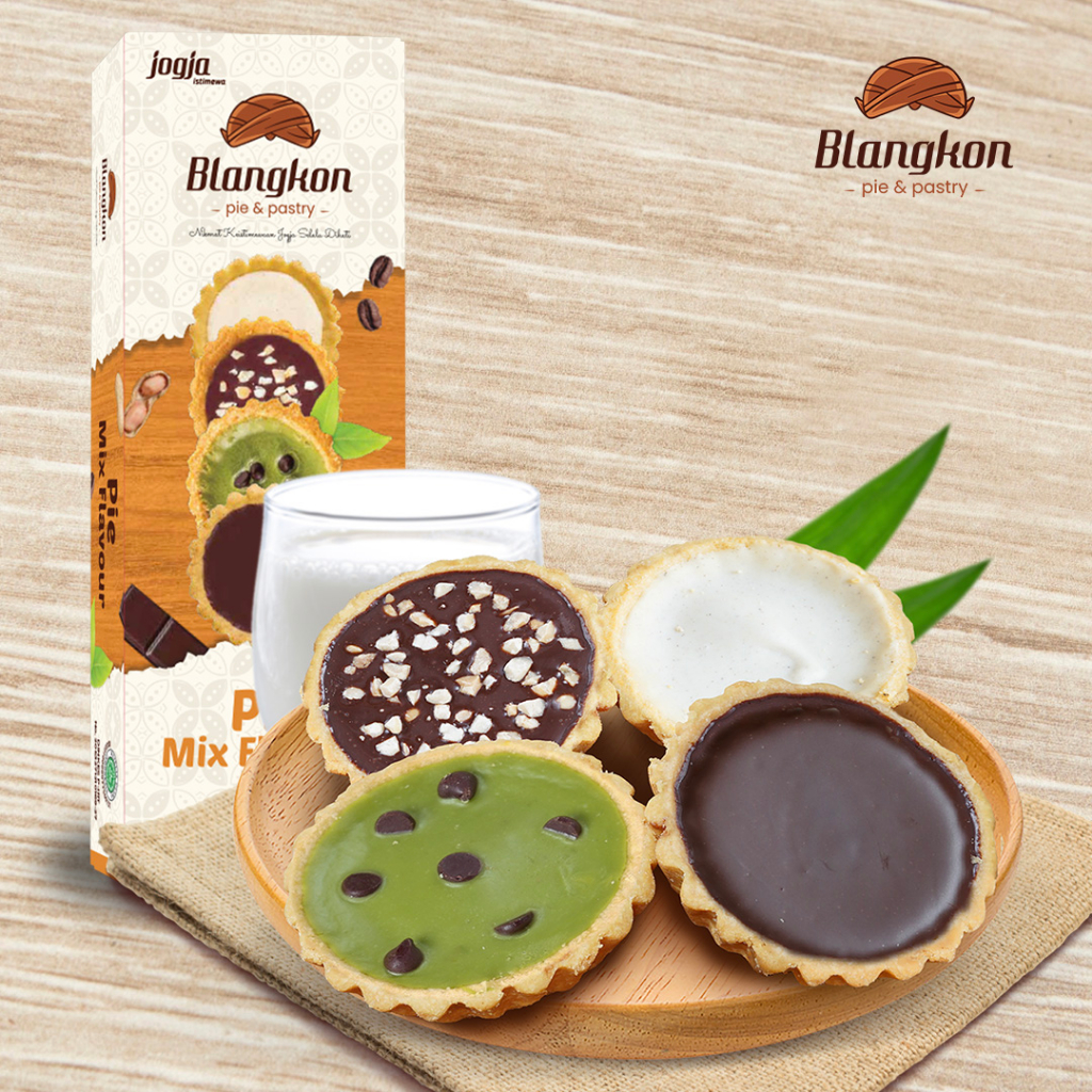 

Pie Blangkon Mix (Cokelat,Tiramisu,Greentea,Cokelat kacang)