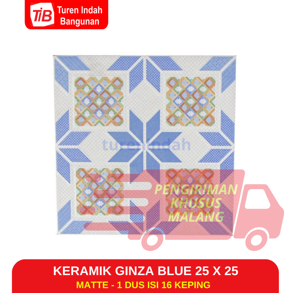 KERAMIK GINZA BLUE 25 X 25 - KERAMIK LANTAI - KERAMIK KAMAR MANDI - KERAMIK 25 X 25 - KERAMIK LANTAI